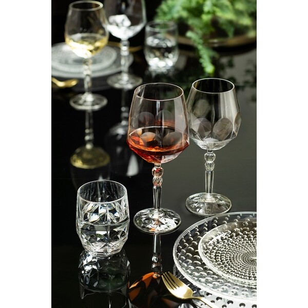 Goblet Red Wine Water Glass Set of 6 24 oz. by Majestic Gifts Inc. Made in  Europe