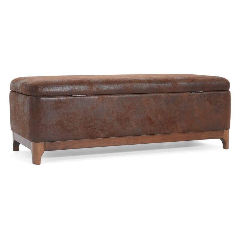 Christopher Knight Home - Orphelia Faux Leather Storage Bench
