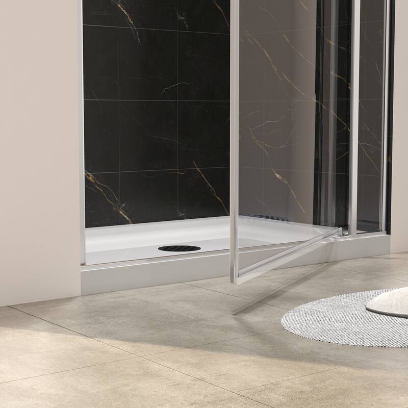 Semi-Frameless Left and Right Opening Universal Pivot Shower Door