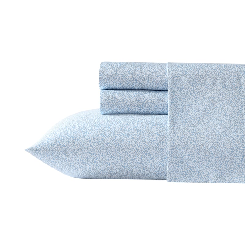 Laura Ashley Soft & Silky Sateen Printed Cotton Sheet Set