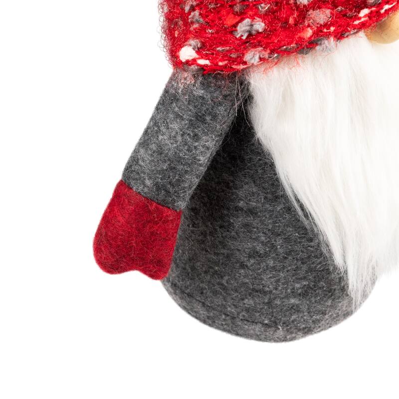 Plush Standing Gnomes Christmas Decorations - 14" - Set of 2