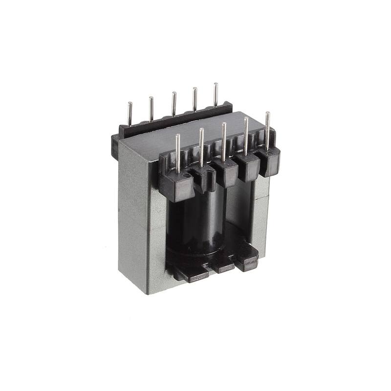4 Sets EC28 5 with 5pin Transformer Bobbin PC40 Ferrite Core Vertical - Black, Gray