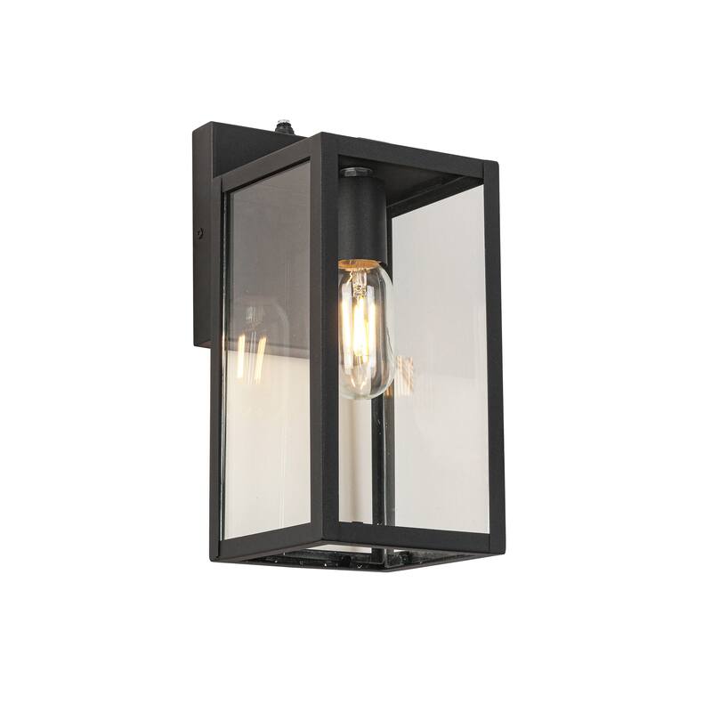 Black Waterproof Dusk to Dawn Sensor Outdoor Wall Light