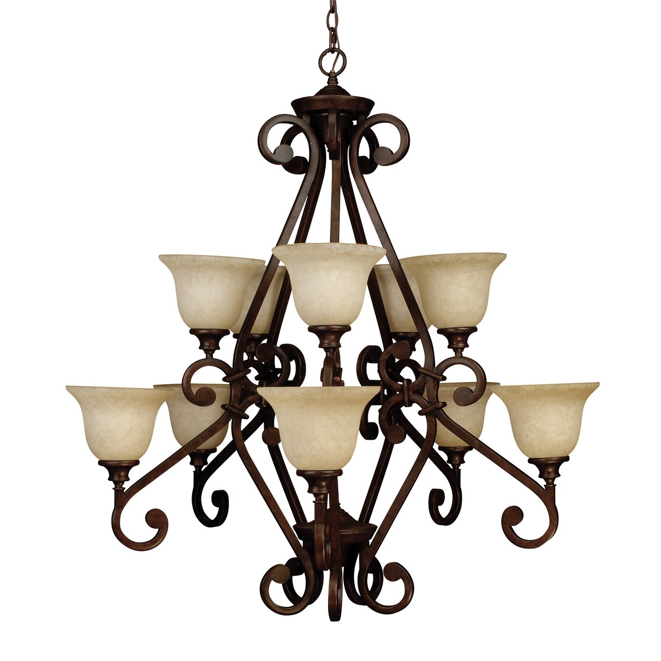 Craftmade 9138  Eight Light Up Lighting Chandelier from the Scroll Collection - Chandeliers For Bedrooms by Overstock.com