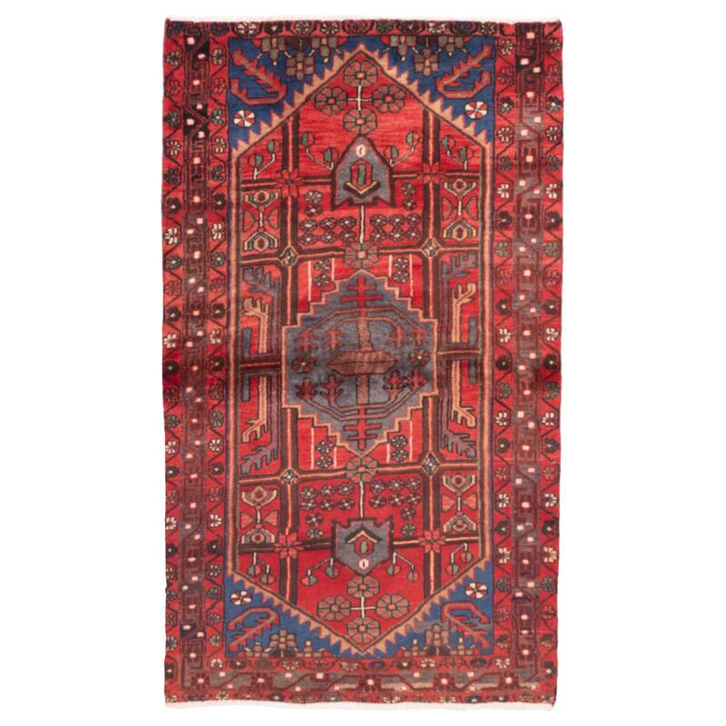 ECARPETGALLERY Hand-knotted Andelz Red Wool Rug - 3'5 x 6'1