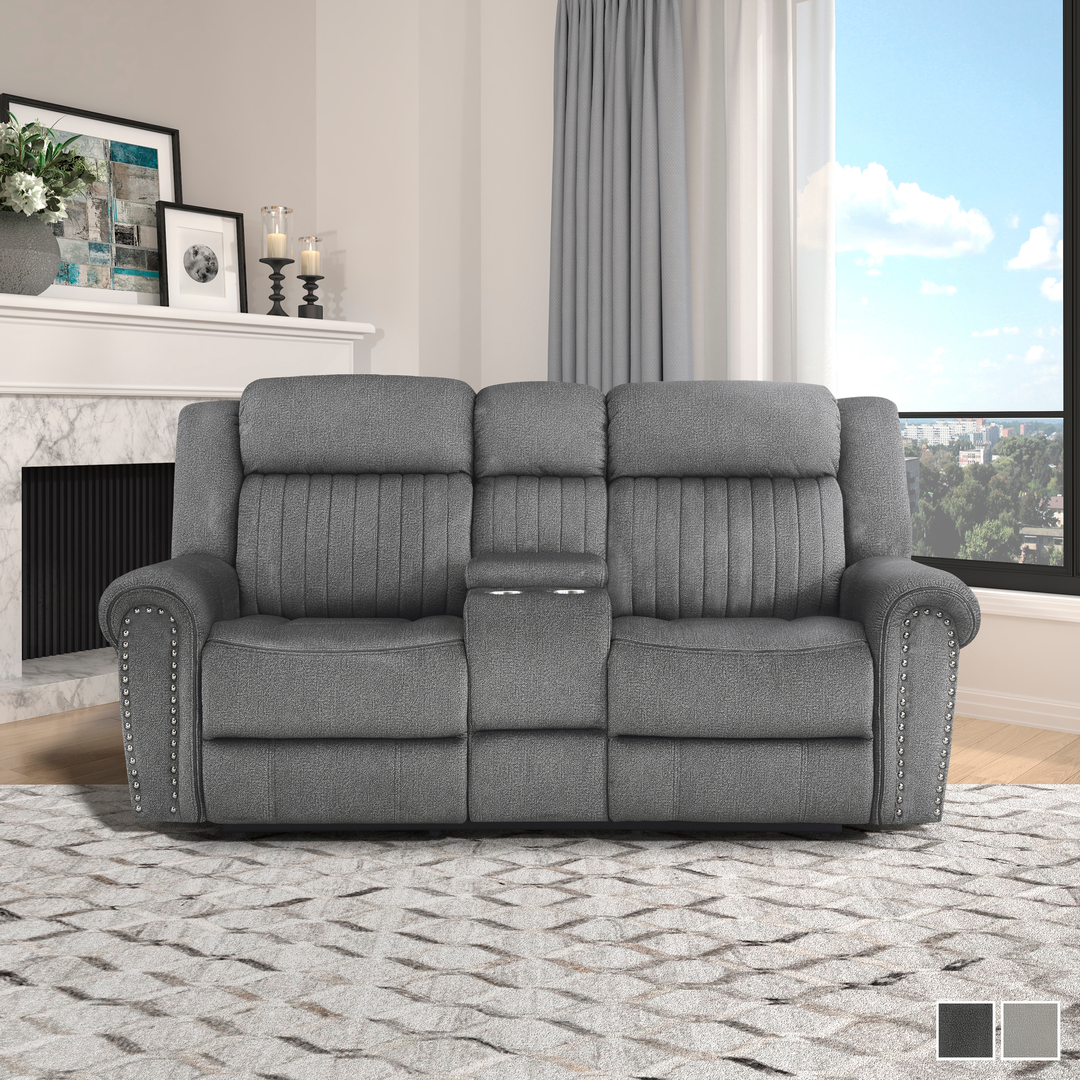 Fremont & Park Bauta Power Double Reclining Loveseat