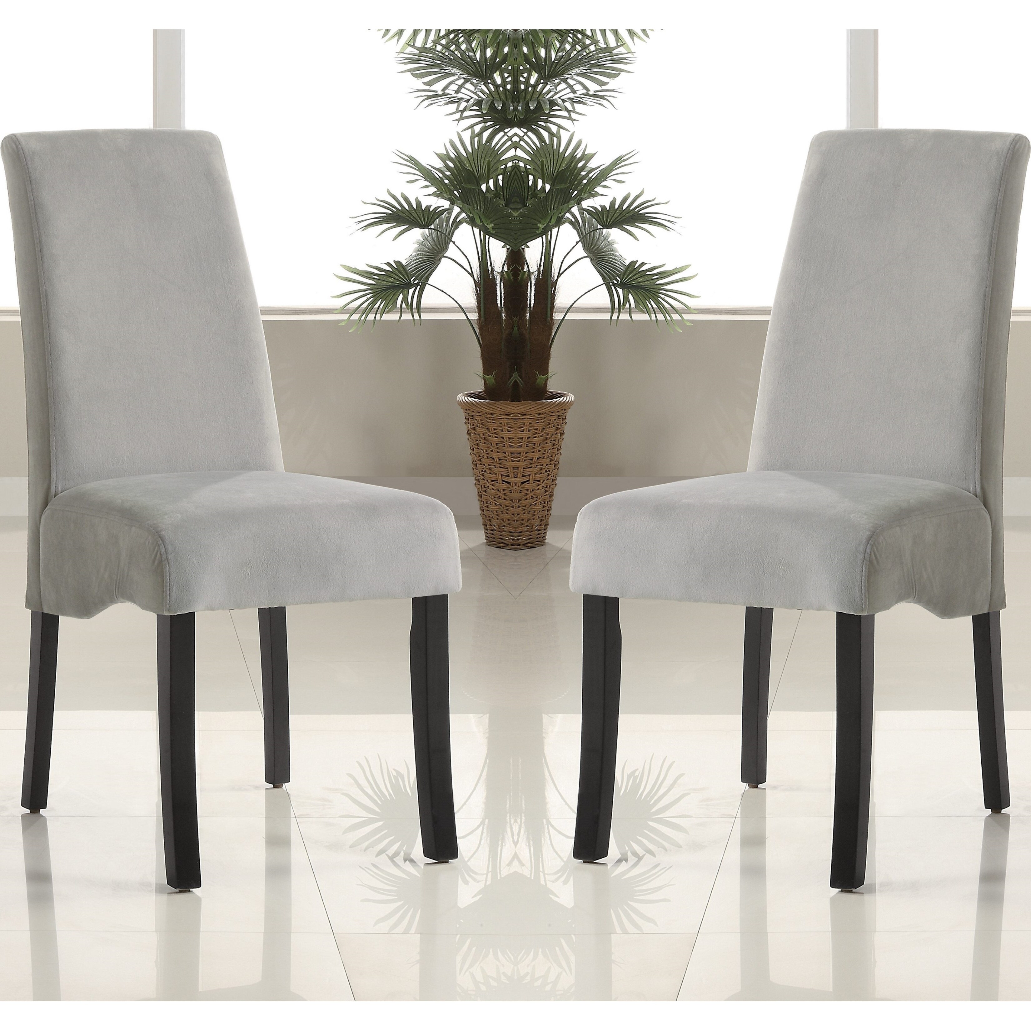 High back dining shop chairs grey