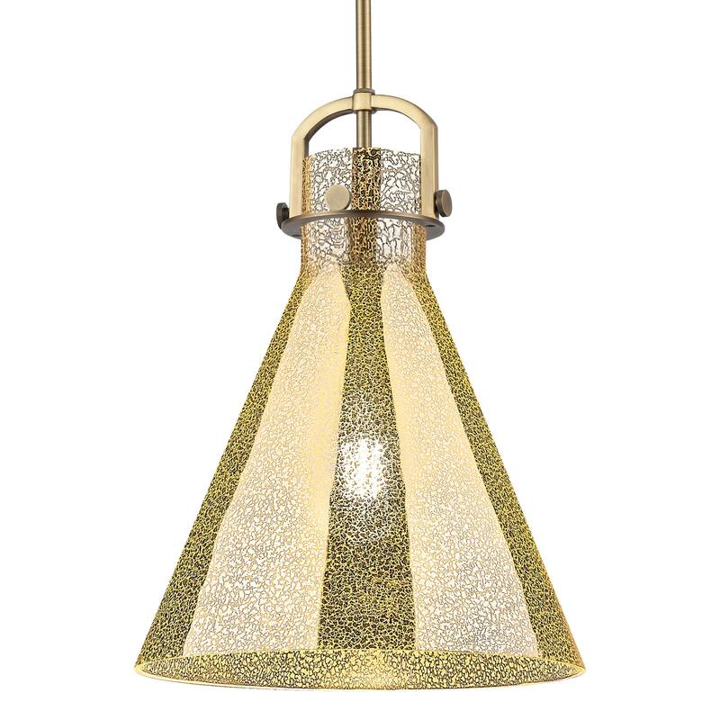 Innovations Lighting 410-1SL-G411-14ME Newton Cone 14" Wide - Brushed Brass