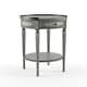 preview thumbnail 1 of 6, Sampson Accent Table with Storage Grey