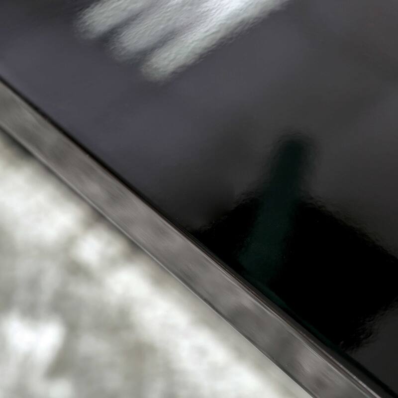 Ikemura Contemporary Black Metal 7-Piece Dining Set by Strick & Bolton