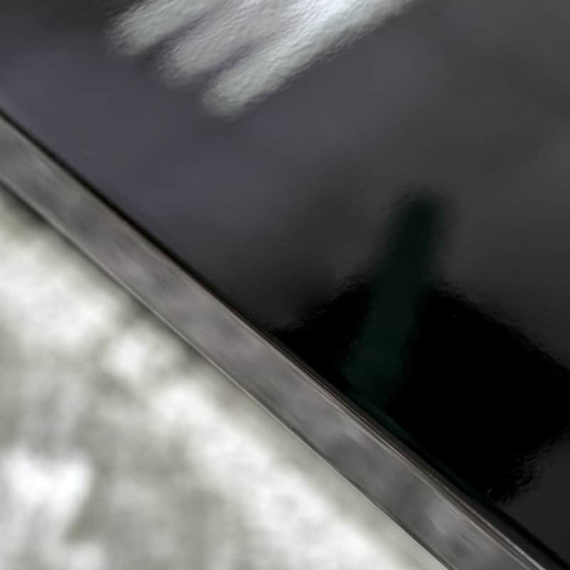 Strick & Bolton Ikemura Black 78-inch Expandable Metal Dining Table