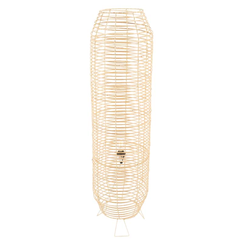 SAFAVIEH Lighting Wilde Tropical Coastal Boho 50-inch Floor Lamp - 13 in. W x 13 in. D x 50 in. H