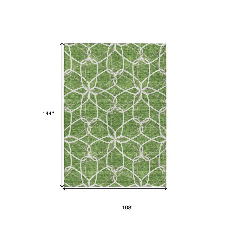 HomeRoots Geometric Modern Rectangle Outdoor Rug