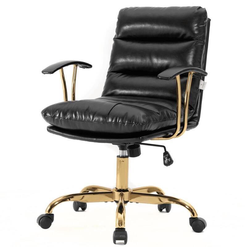 Regina Modern Executive Adjustable Office Chair Padded Leather with Tilt & 360° Swivel for Home Office Conference Work