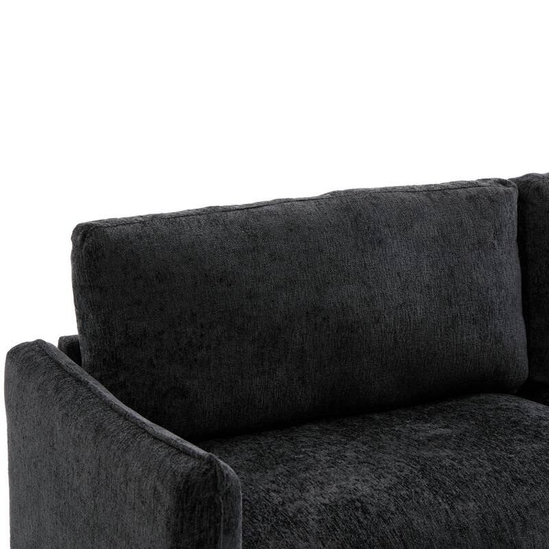 Christopher Knight Home - Lovina Modern Upholstered Loveseat Sofa with Spacious Seating and High-Density Cushioning.