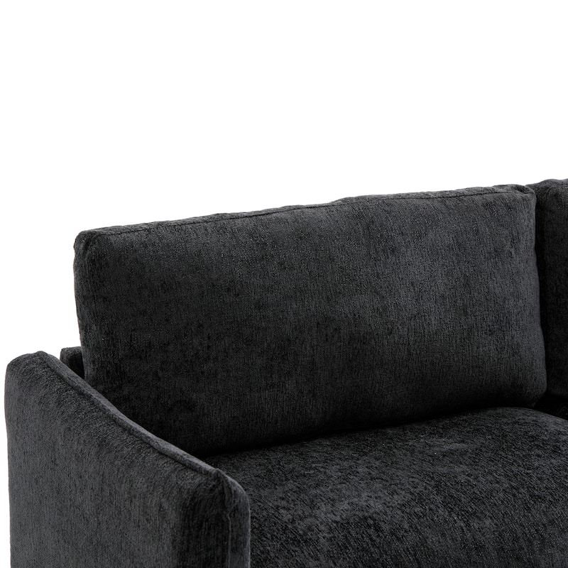 Modern Style Loveseat Sofa 75.75" Sofa Couch 2-seater Sofa with Spacious Seating Area for Living Room