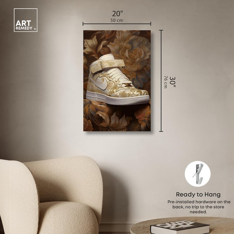 Baroque Sneaker Canvas by Art Remedy, Gallery Wrapped
