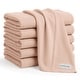 preview thumbnail 28 of 73, Baby Burp Cloths Set, Large 6-Layer, 100% Cotton Comfy Cubs Blush 6P