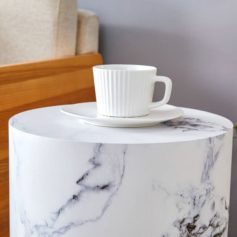 Small round dining table with anti-slip feet for dining or office use