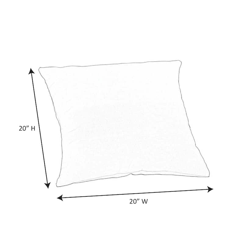 Sunbrella 20 inch Square Stripe Outdoor Throw Pillow
