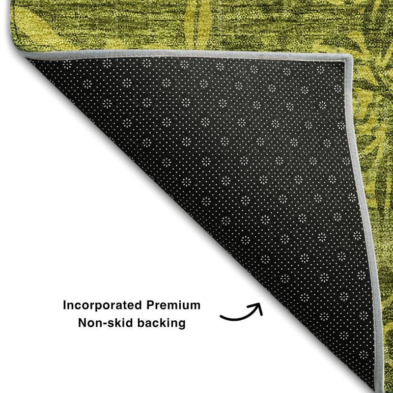 Premium Washable Super Soft Floral Imprints Mayfield Rug