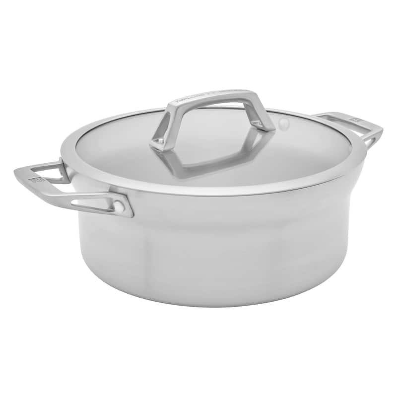 ZWILLING Motion Stainless Steel 5-qt Stainless Steel Dutch Oven with Lid - Stainless Steel - 5-qt
