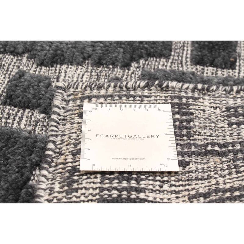 ECARPETGALLERY Hand-knotted Tangier Grey Wool Rug - 2'11 x 4'10