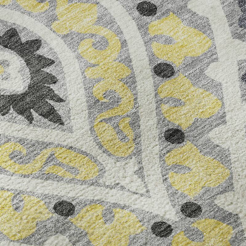 Premium Washable Super Soft Diamond Medallions Mayfield Rug