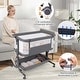 preview thumbnail 18 of 19, Costway Baby Bassinet Bedside Sleeper with 6-Level Adjustable Height - See Details