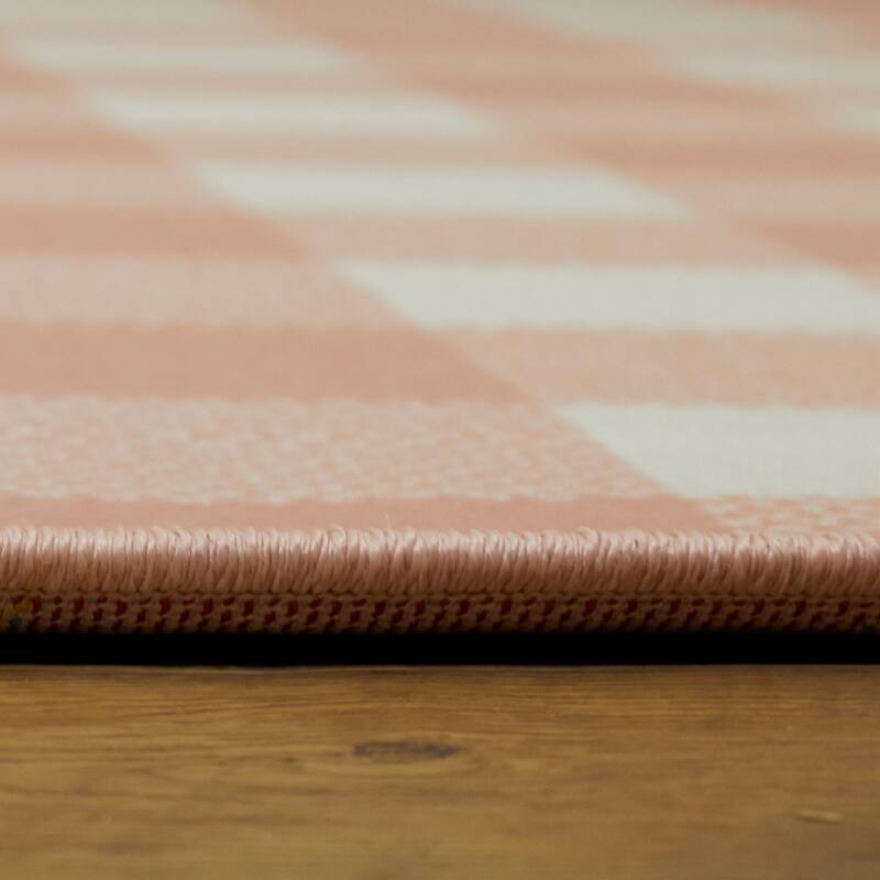 Porch & Den Morgen Gingham Check Indoor/Outdoor Area Rug