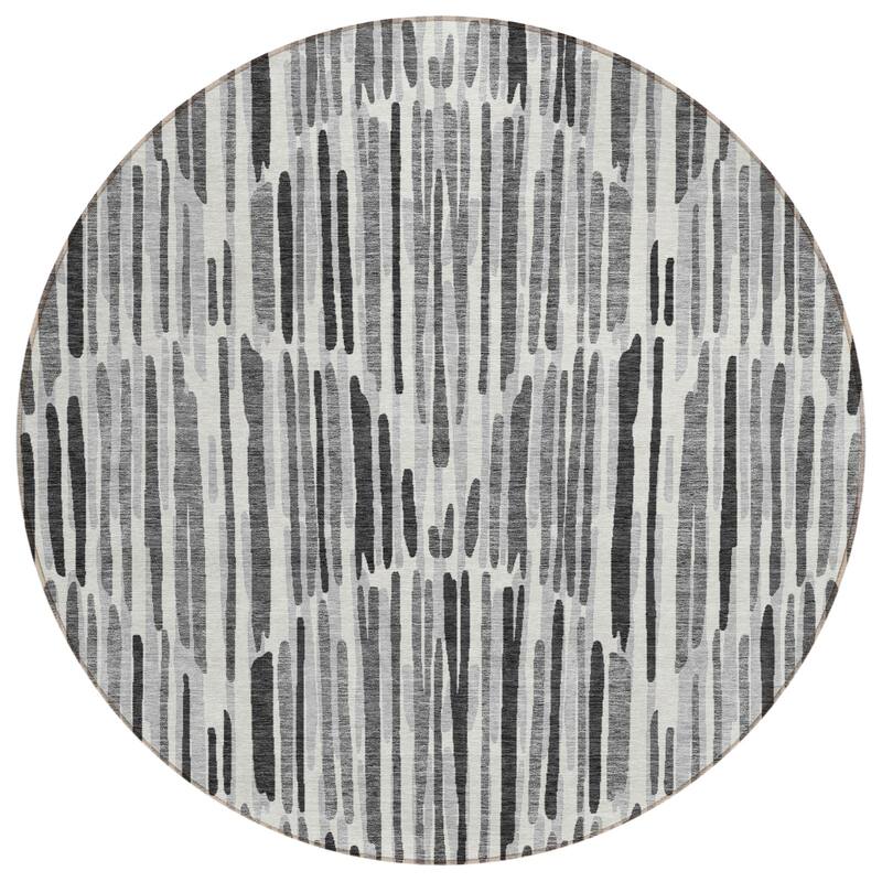 Machine Washable Indoor/ Outdoor Chantille Abstract Watercolor Rug