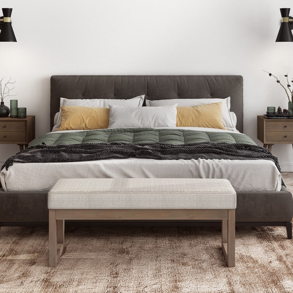 WYNDENHALL Madison 44 inch Wide Contemporary Rectangle Ottoman Bench