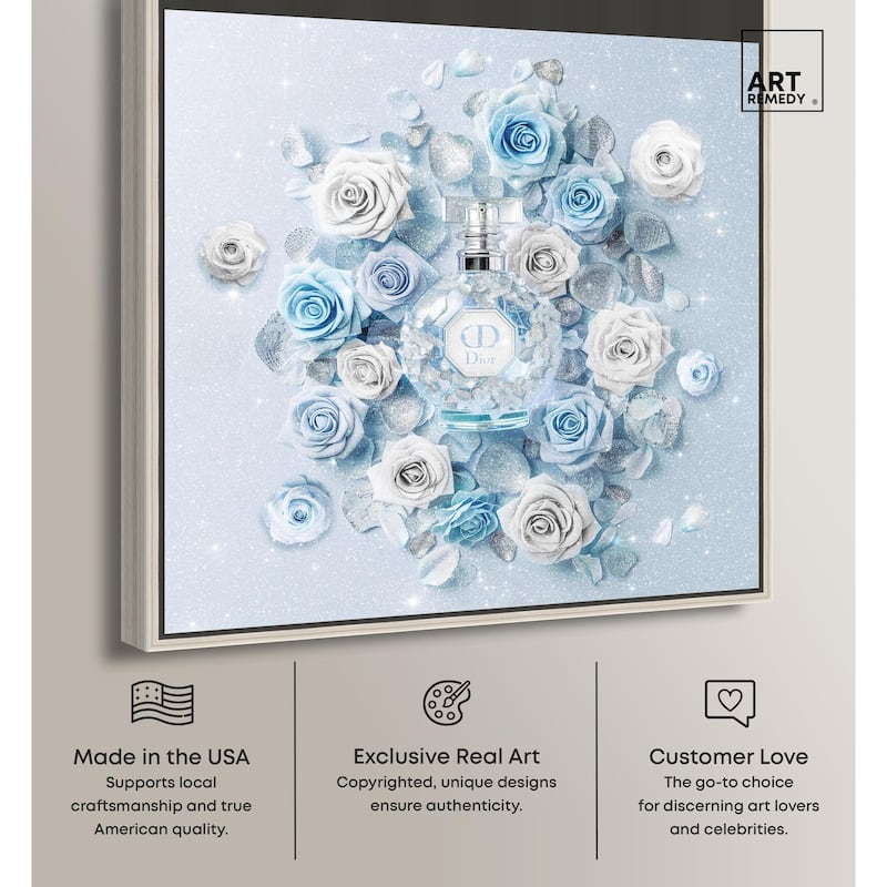 Sparkling Floral Perfume II Canvas by Art Remedy