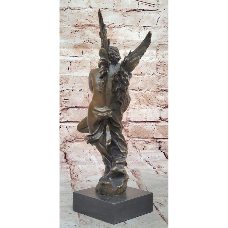 Bronze Angel Carrying Woman Statue – Romantic Eros Psyche