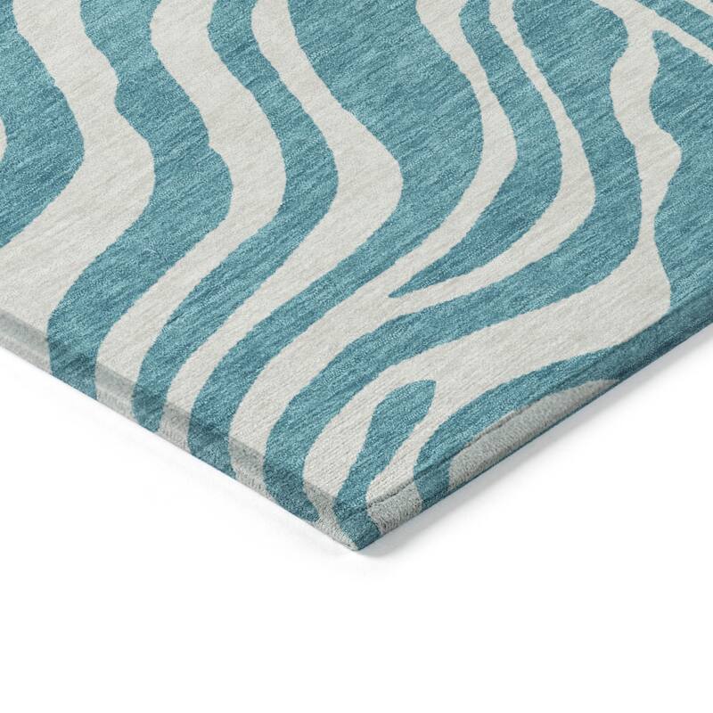 HomeRoots Animal Print Transitional Rectangle Outdoor Rug