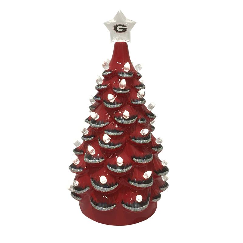 14 inch Georgia Ceramic Tree - red