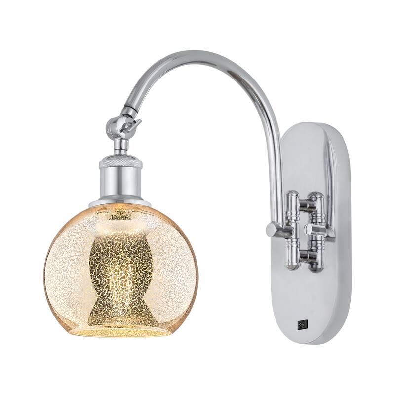 Innovations Lighting Endless Possibilities Ballston - Athens - 1 Light 6" Swiveling Sconce - Mercury/Polished Chrome