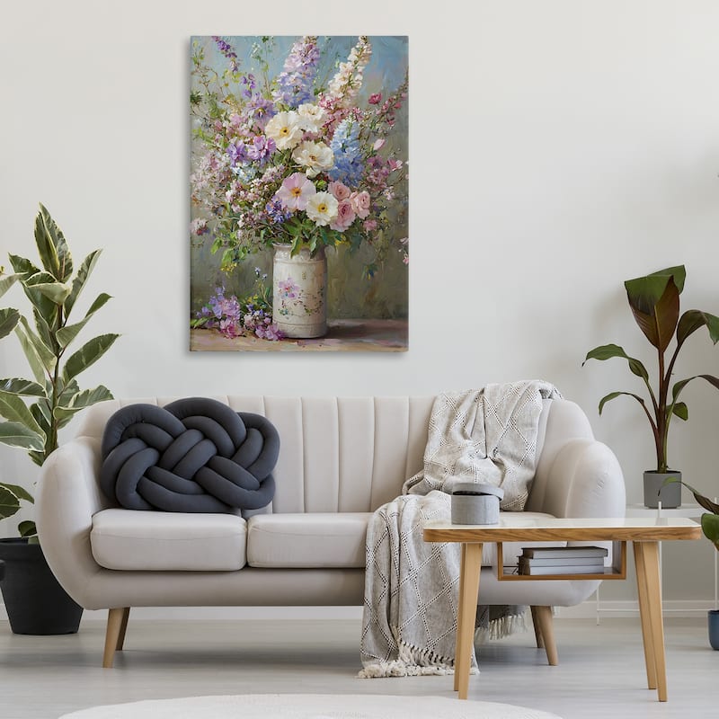 Stupell Flowers in Southern Country Vase Canvas Wall Art Design By Franklyn Gregory
