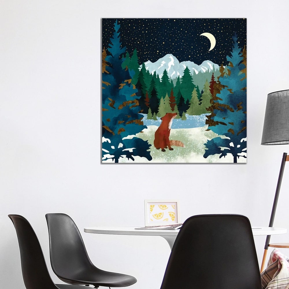 iCanvas "Winter Fox Vista" by SpaceFrog Designs Canvas Print