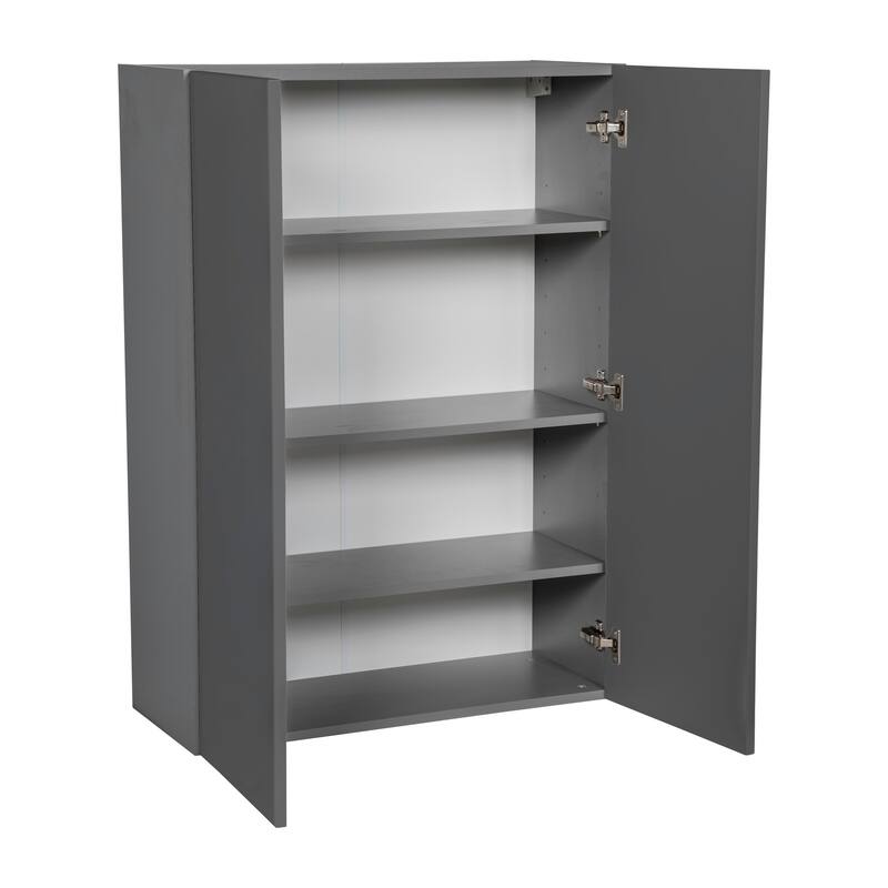 36" x 42" Wall Cabinet-Double Door-Grey - 36 x 42 x 12