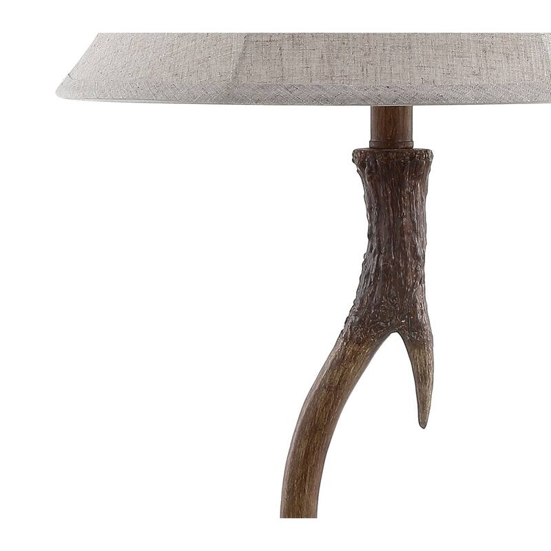 Eldora 27.5" Rustic Resin LED Table Lamp, Brown by JONATHAN Y - 27.5
