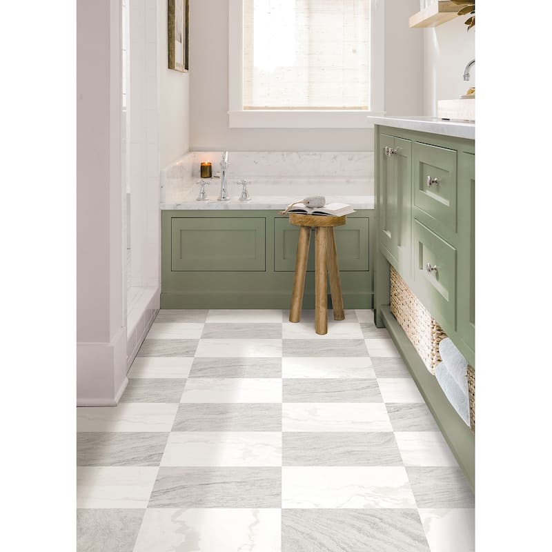 Chris Loves Julia x FloorPops Bonneville Beige Peel and Stick Floor Tiles