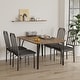 preview thumbnail 27 of 29, Dining Table Set for 2, Kitchen Table Chairs Set of 2 with PU Upholstered Cushion
