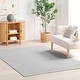 preview thumbnail 1 of 18, Home Conservatory Optic Diamond Handwoven Cotton Area Rug 4' x 6' - Grey - Rectangle