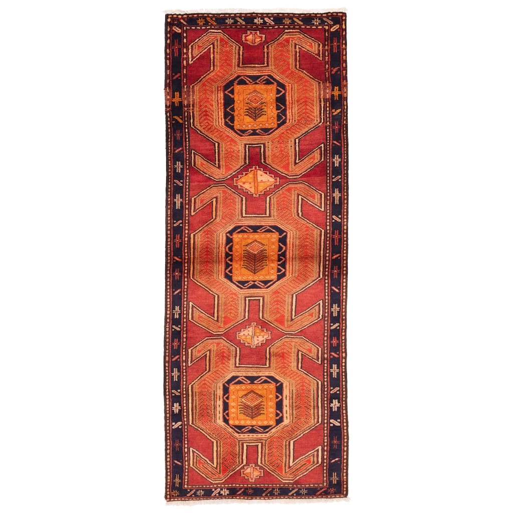 ECARPETGALLERY Hand-knotted Konya Anatolian Red Wool Rug - 3'1 x 9'4