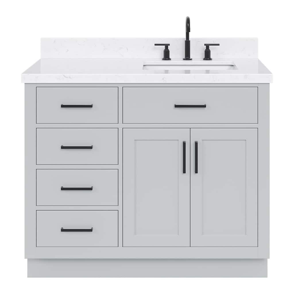 Ariel T042SRCQRVO Hepburn 43" Free Standing Single Basin Vanity Set