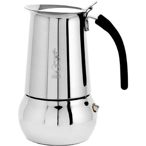 Bialetti Kitty Espresso Coffee Maker, Stainless Steel, 6 cup - 8' x 11'