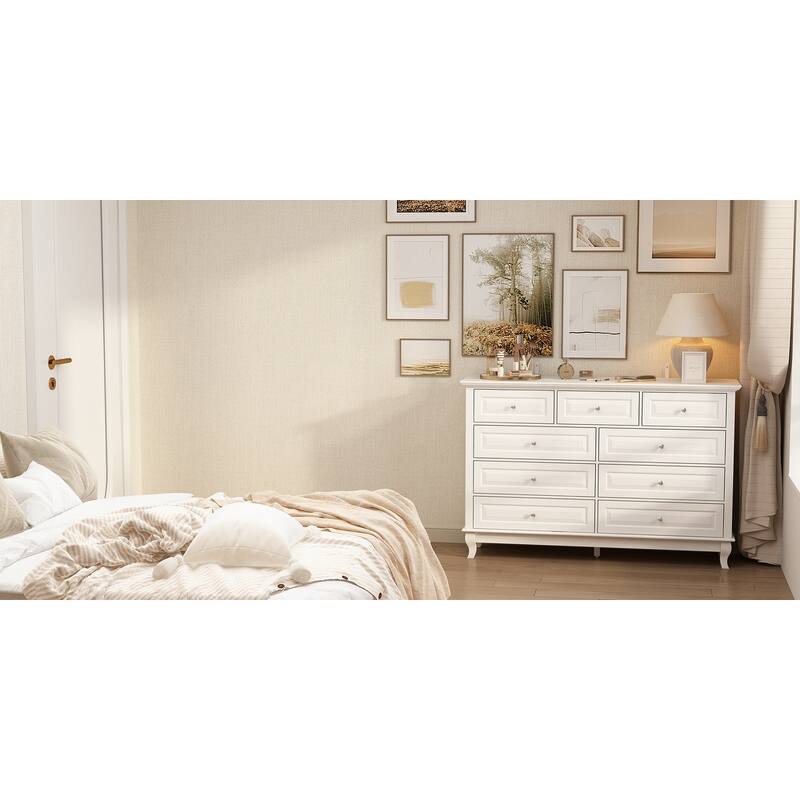 Versatile 55.1" Dresser: Chic Storage for Any Room TV Stand Side Table