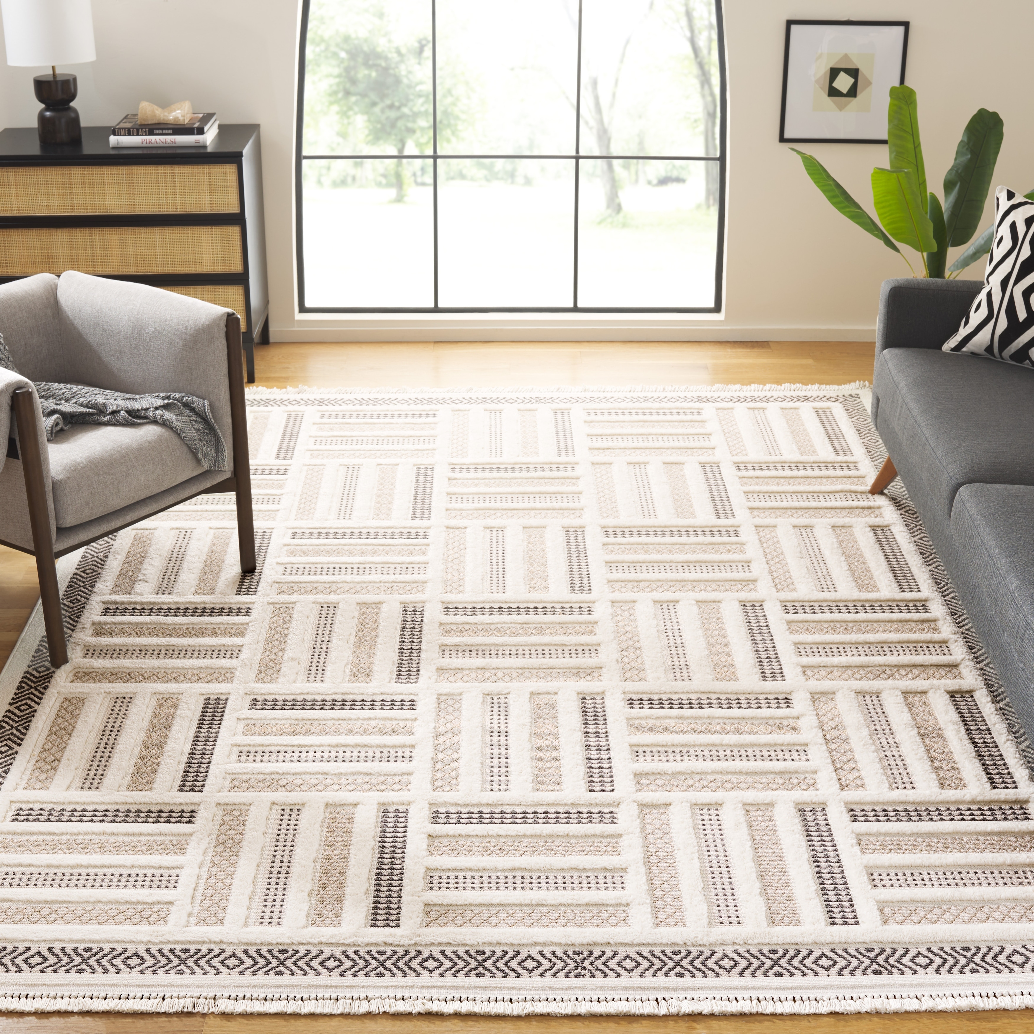 SAFAVIEH Urban Smriti Geometric Rug