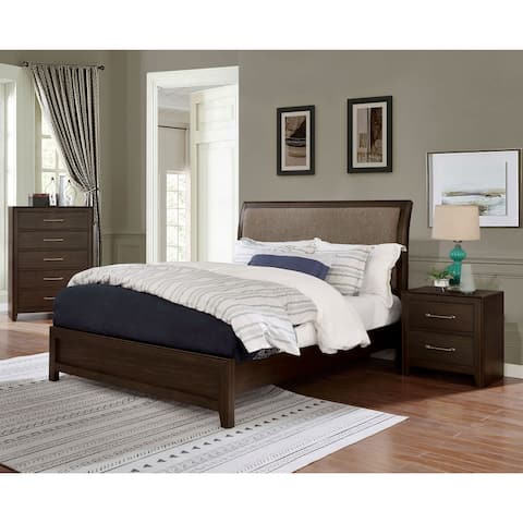 Furniture of America Yra Farmhouse Walnut 3-piece Bedroom Set